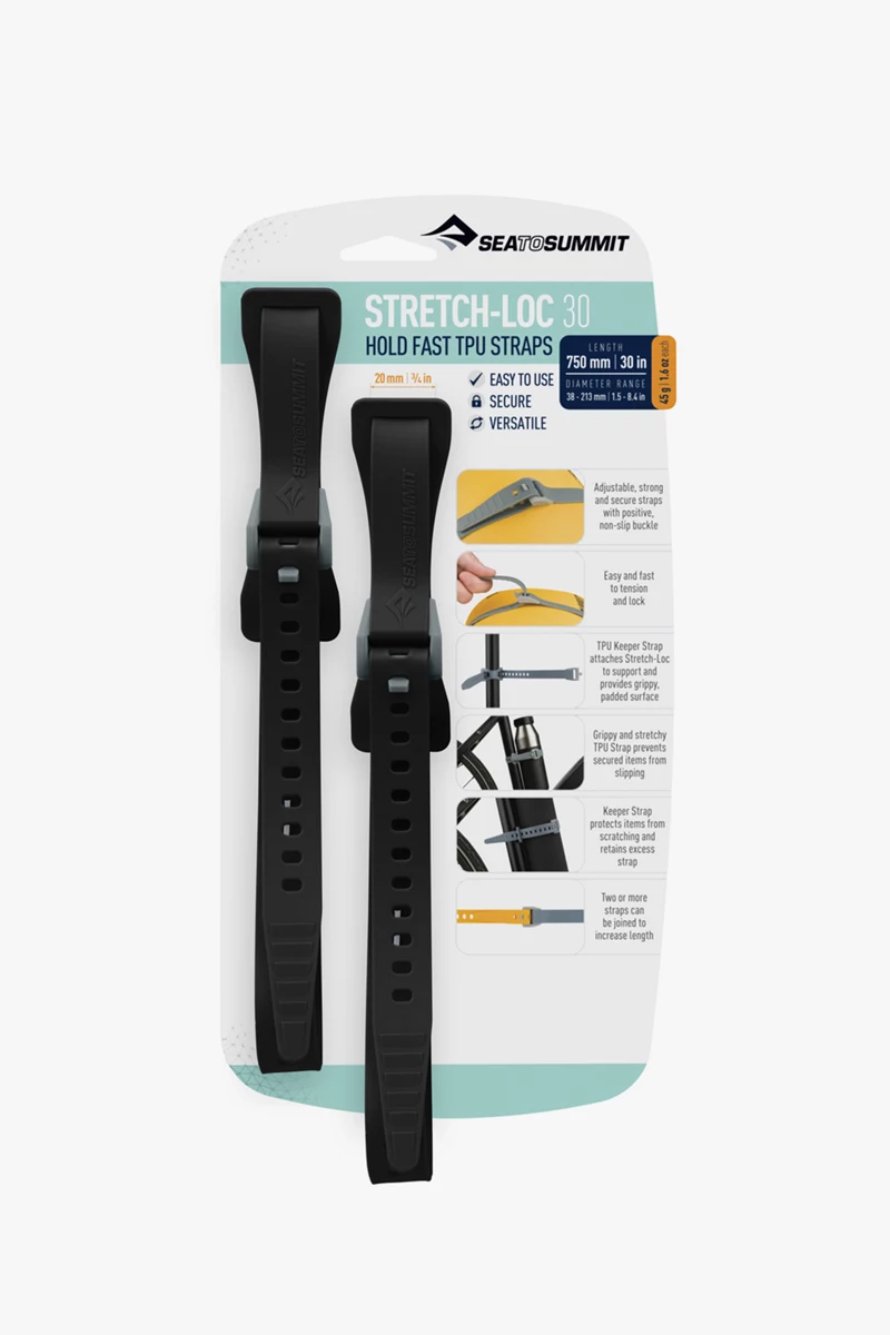 Sea to Summit 2-Pack Stretch-Loc 750 mm Riemen