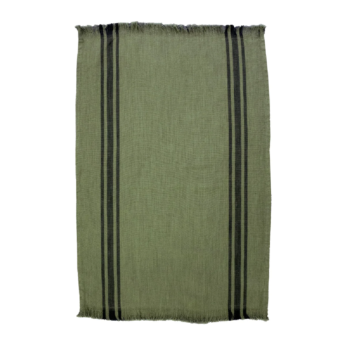 Torchon métis lin & coton vert 50x70 Garnier Thiebaut