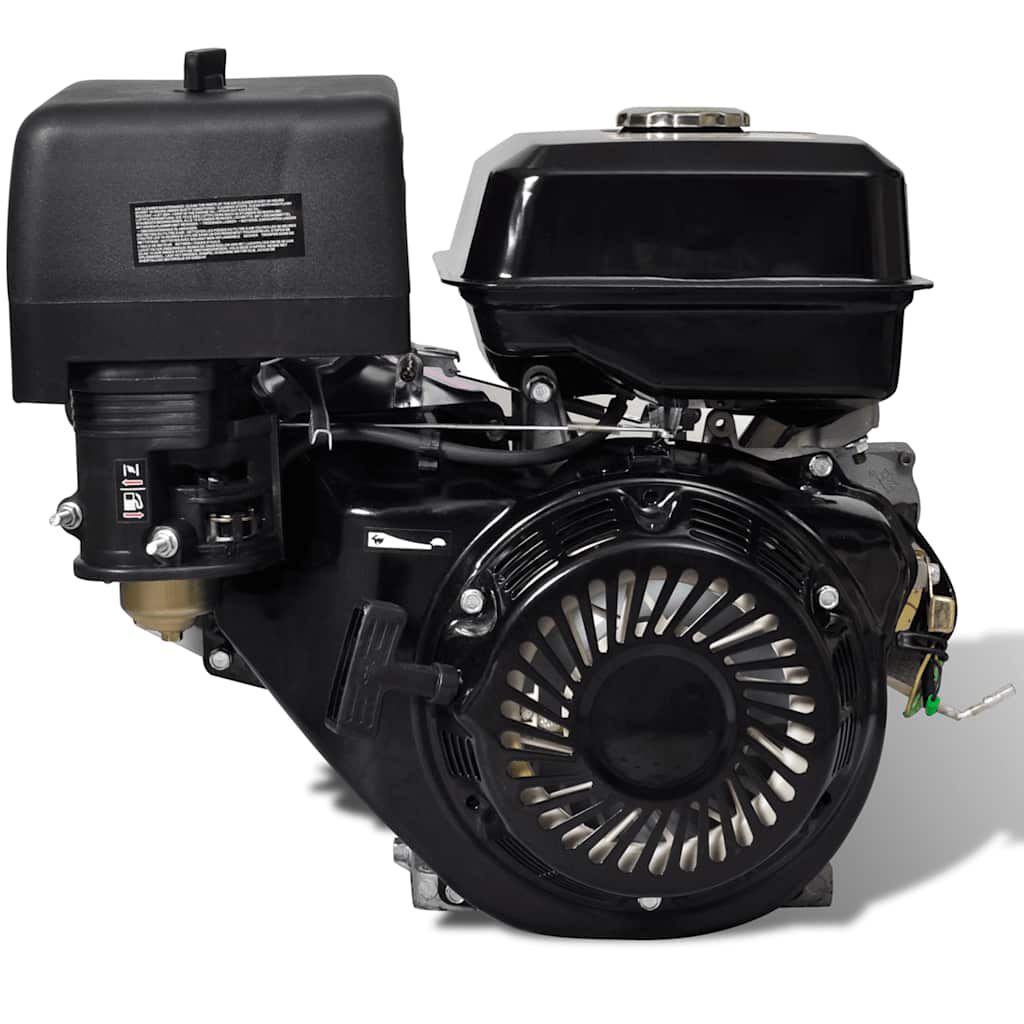 vidaXL Benzinemotor 15 pk, 11 kW, zwart