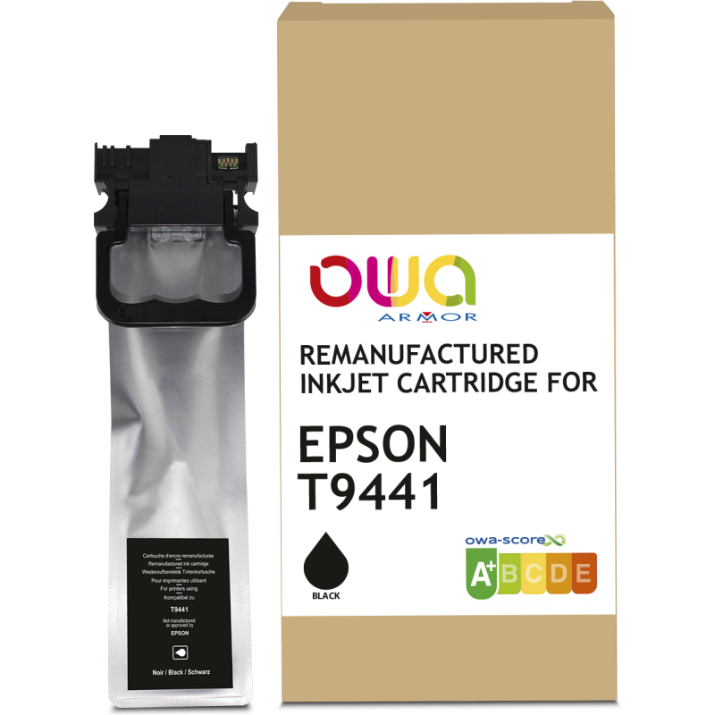 Cartouche d'encre remanufacturée OWA - standard - Noir - pour EPSON T9441