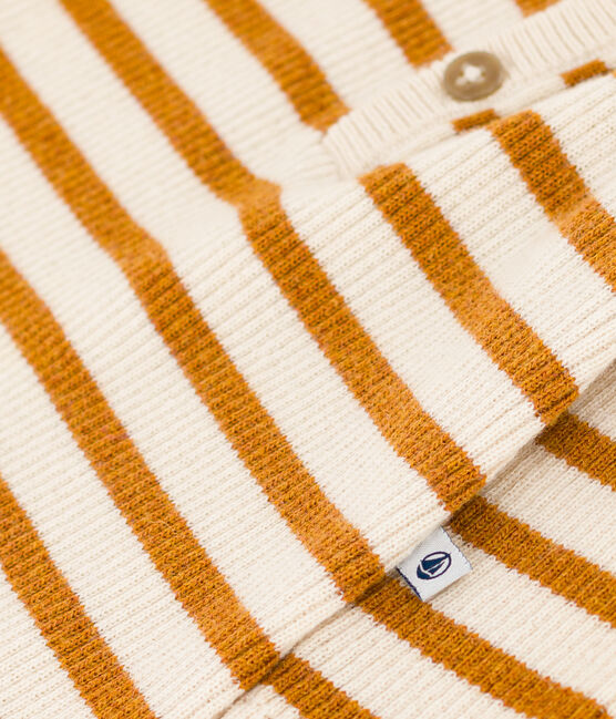 Combinaison rayée en tricot bébé