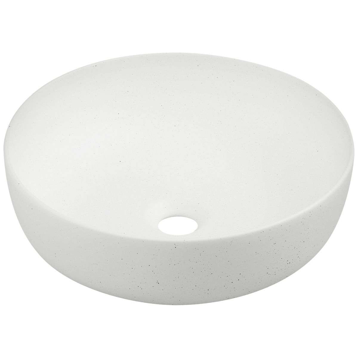 Kerra KR98 waskom rond steen wit 41.5x41.5x13cm
