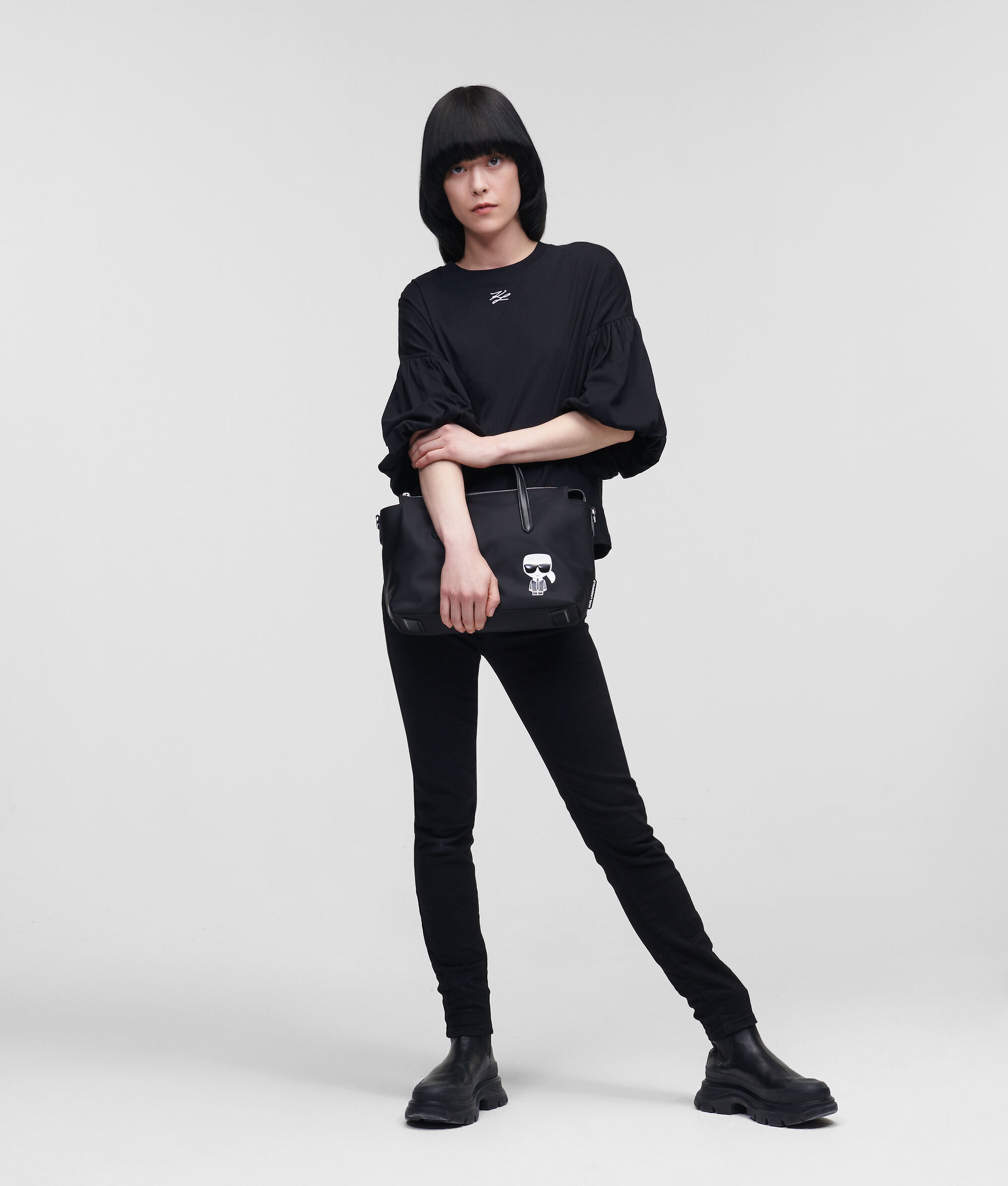 JEAN SKINNY NOIR AVEC LOGO KARL BRODÉ