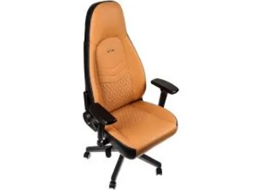 noblechairs ICON, Real Leather - Cognac / Black Gamer Stol - Brun / Sort - Læder - Op til 150 kg