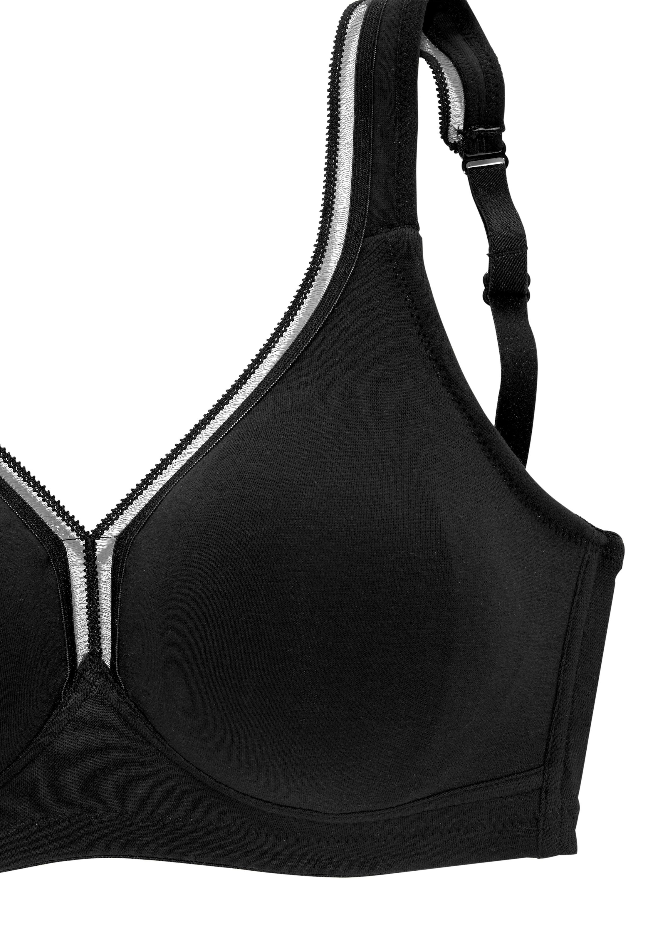 petite fleur T-Shirt-BH, 2 Stücker Packung, ohne Bügel aus Baumwolle, Basic Dessous