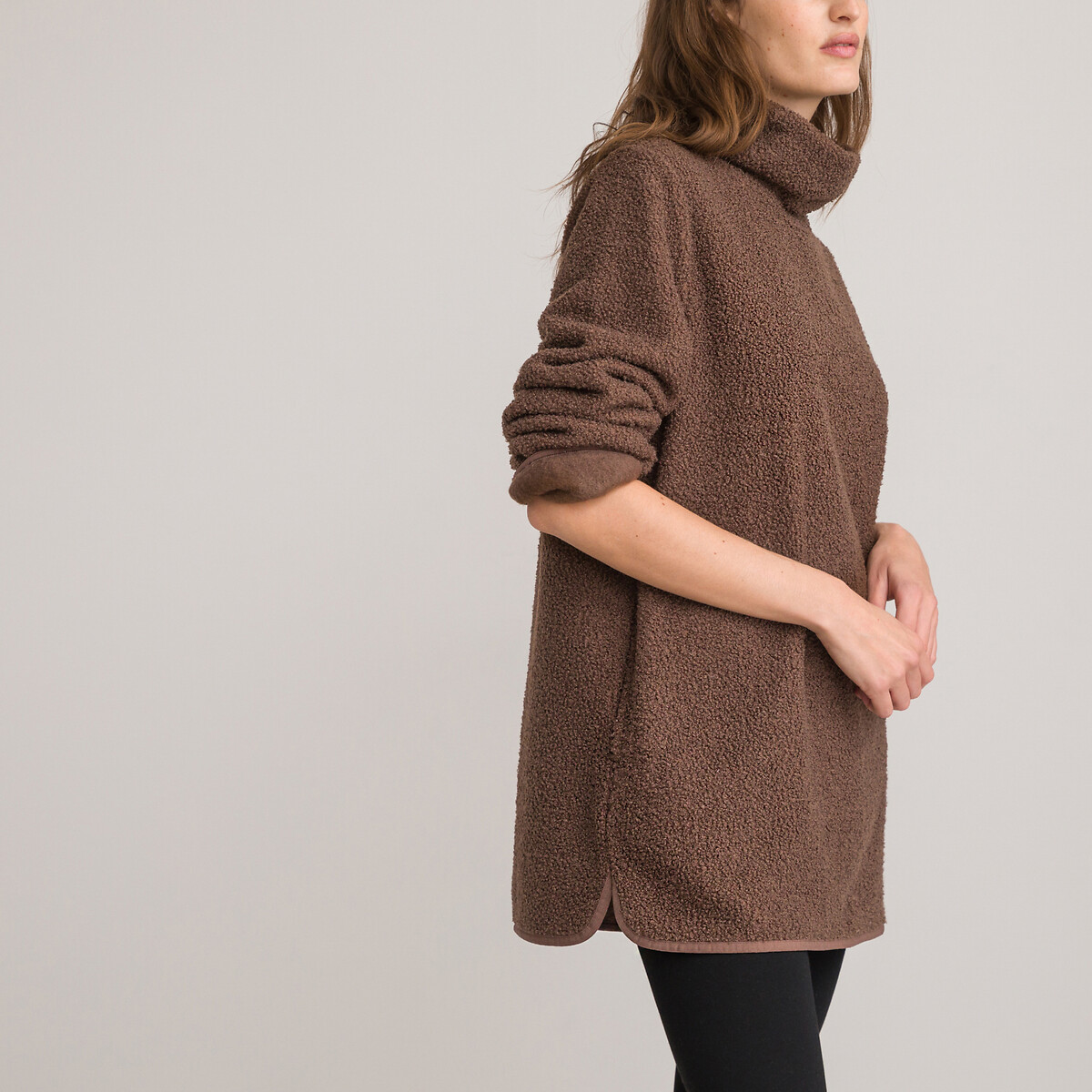 COLEÇÕES LA REDOUTE<br>Pijama com camisa de malha de lã