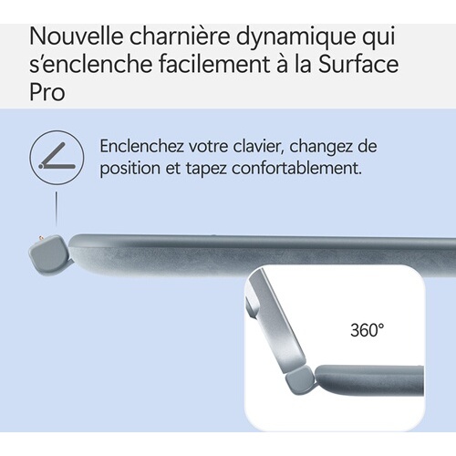 Clavier pour tablette Microsoft Surface Pro 12 pouces - Océan