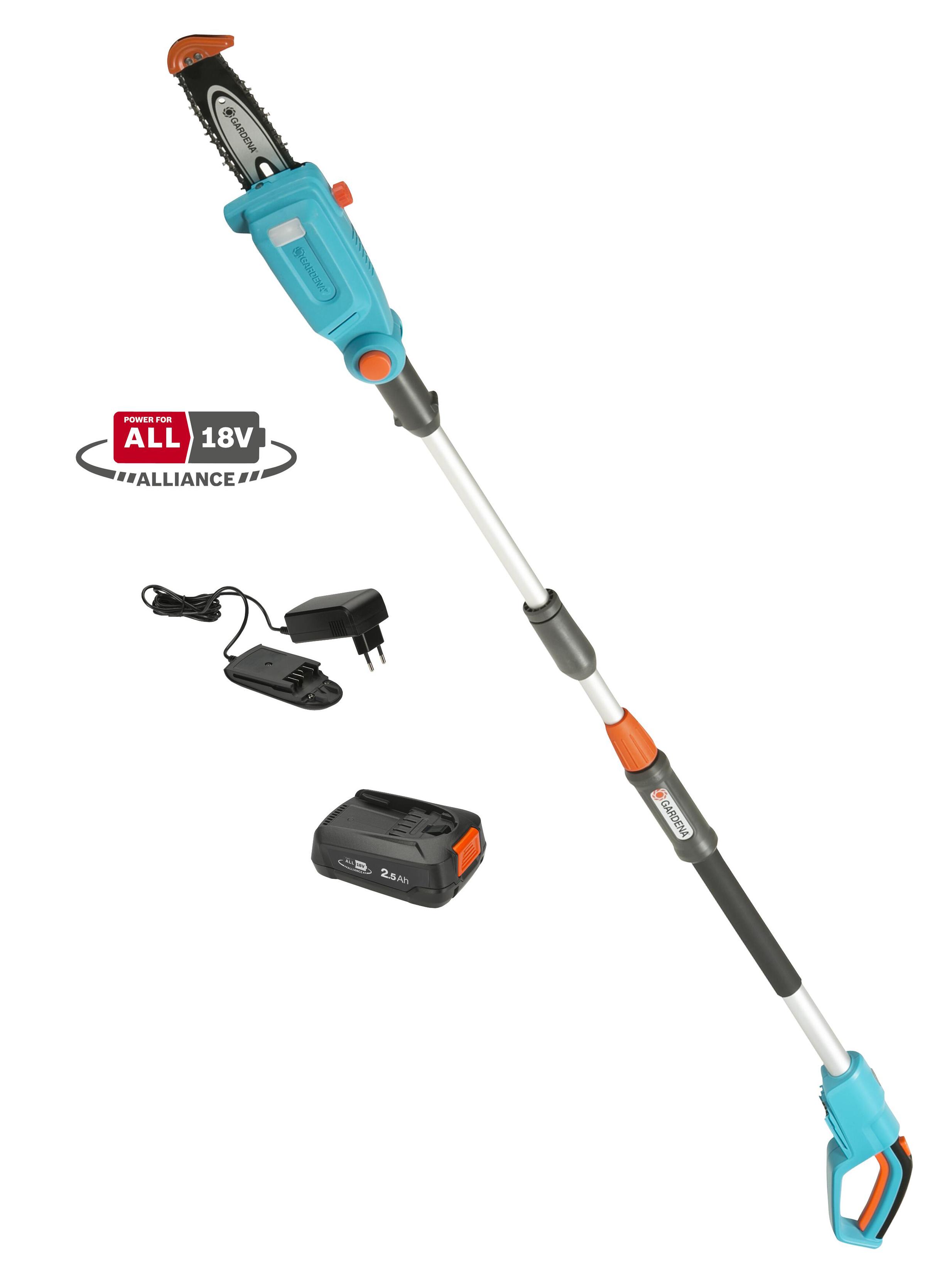 Gardena Batteri Teleskop grensav TCS 20 / 18V P4A komplet sæt18V lithium-ion 14770-20