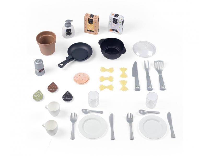 Smoby Spielküche Loft Voll ausgestattete Spielzeugküche im modernen Industrie-Look