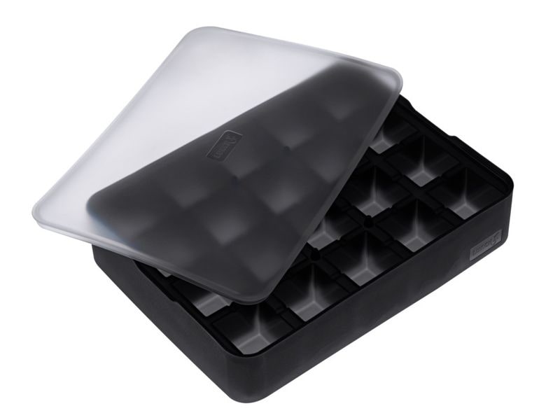 Lurch Eiswürfelform Würfel Schwarz / Transparent, 3 x 3 cm Ice Former