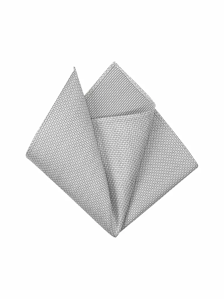 SEIDENFALTER Stecktuch PRINCE BOWTIE silber
