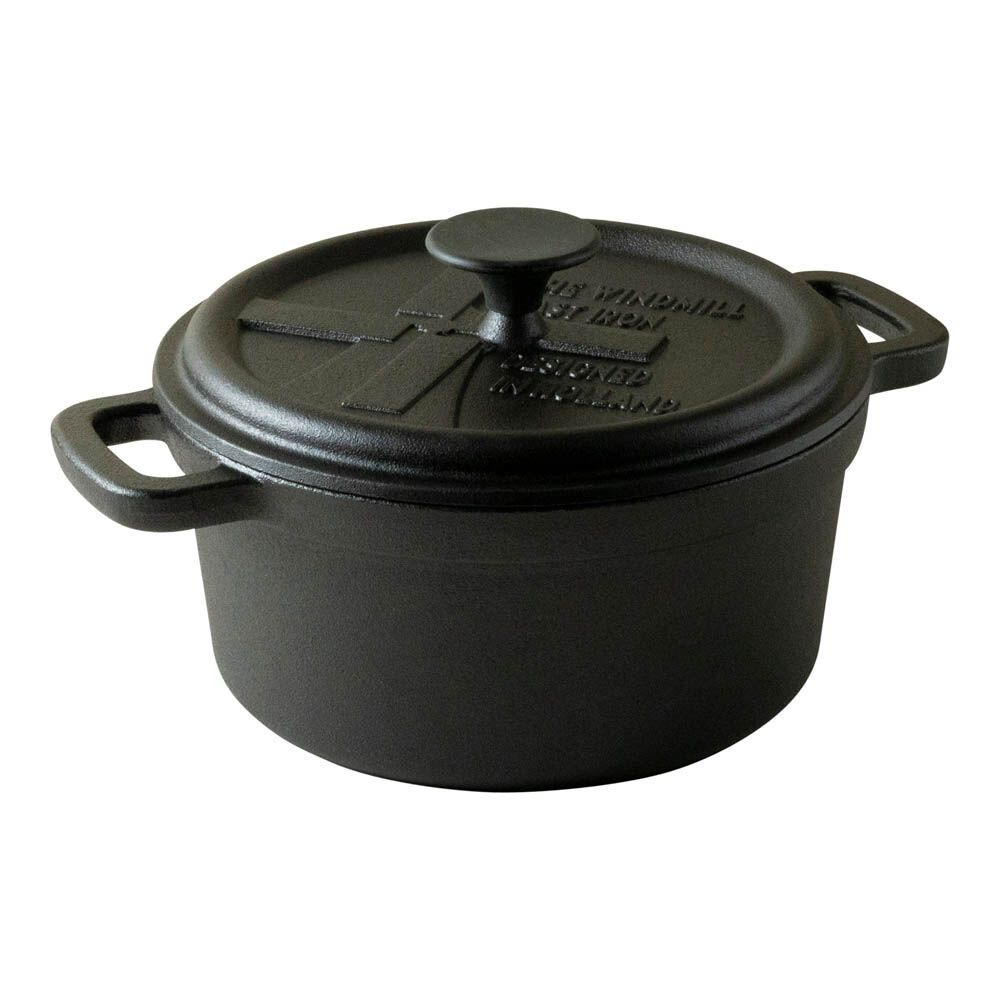 The Windmill Cast Iron BBQ Pan M 2,5L - Zwart - Medium