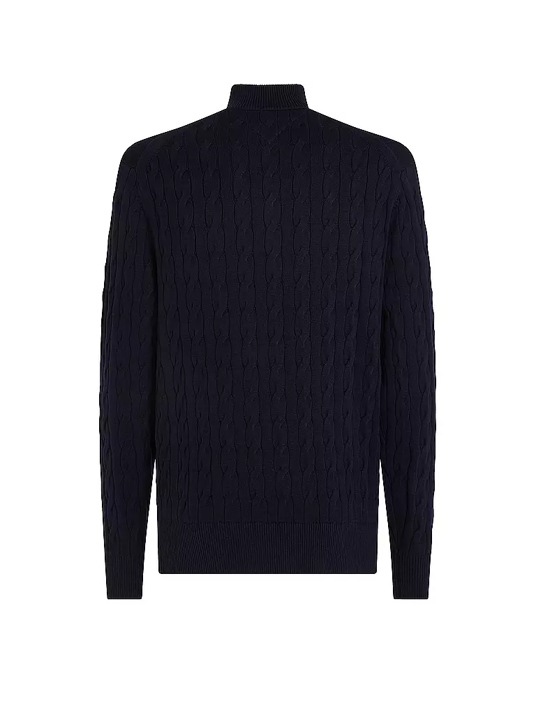 TOMMY HILFIGER Troyer Pullover blau