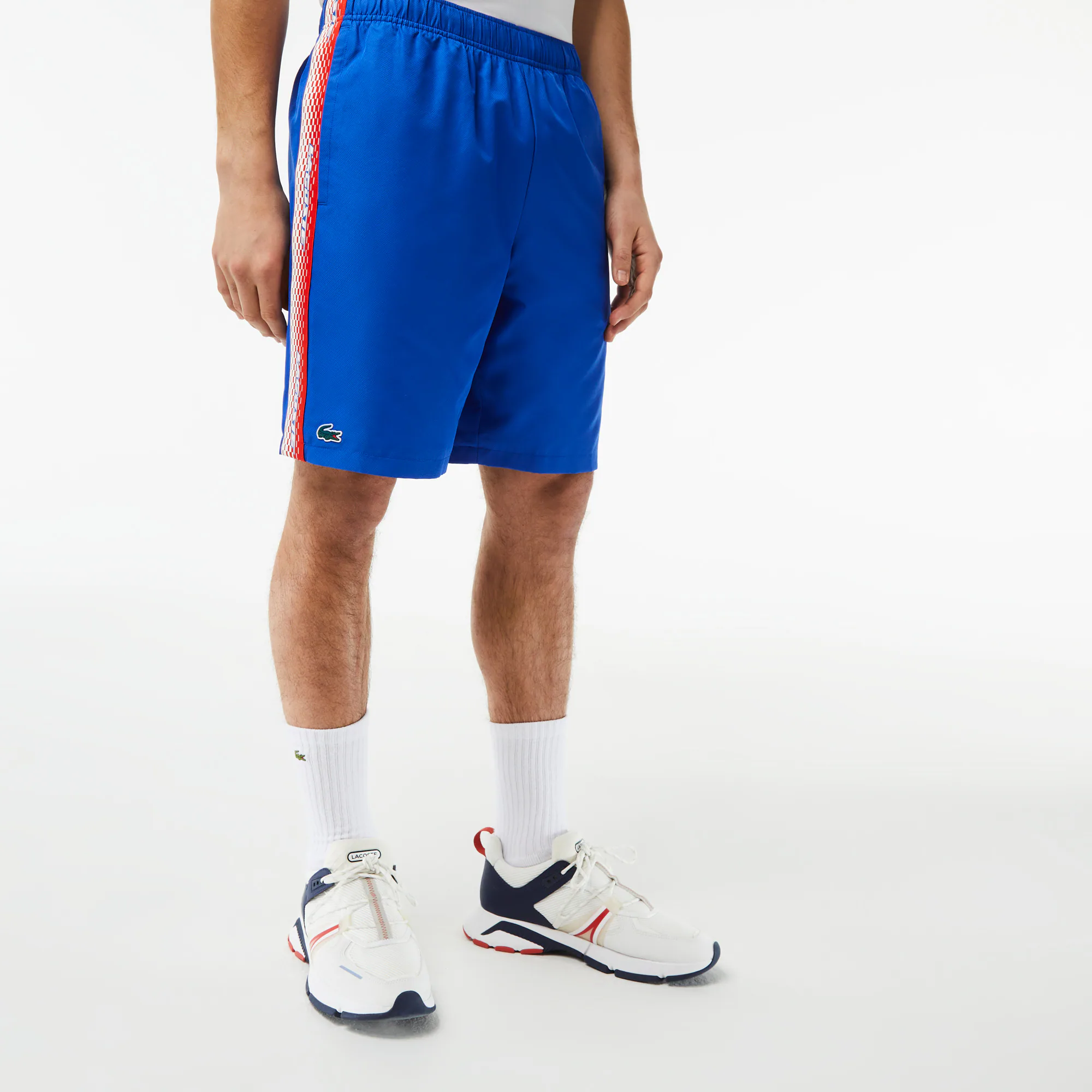 Herren LACOSTE TENNIS Shorts aus recyceltem Polyester Bermudas - Blau - Lacoste - Herren