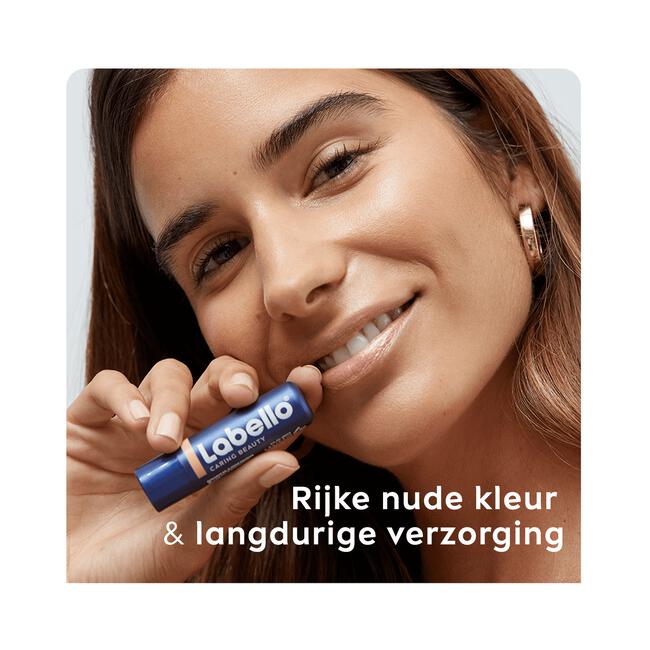Labello Caring Beauty Lippenbalsem 24u Hydratatie Nude SPF30 1 Stuk