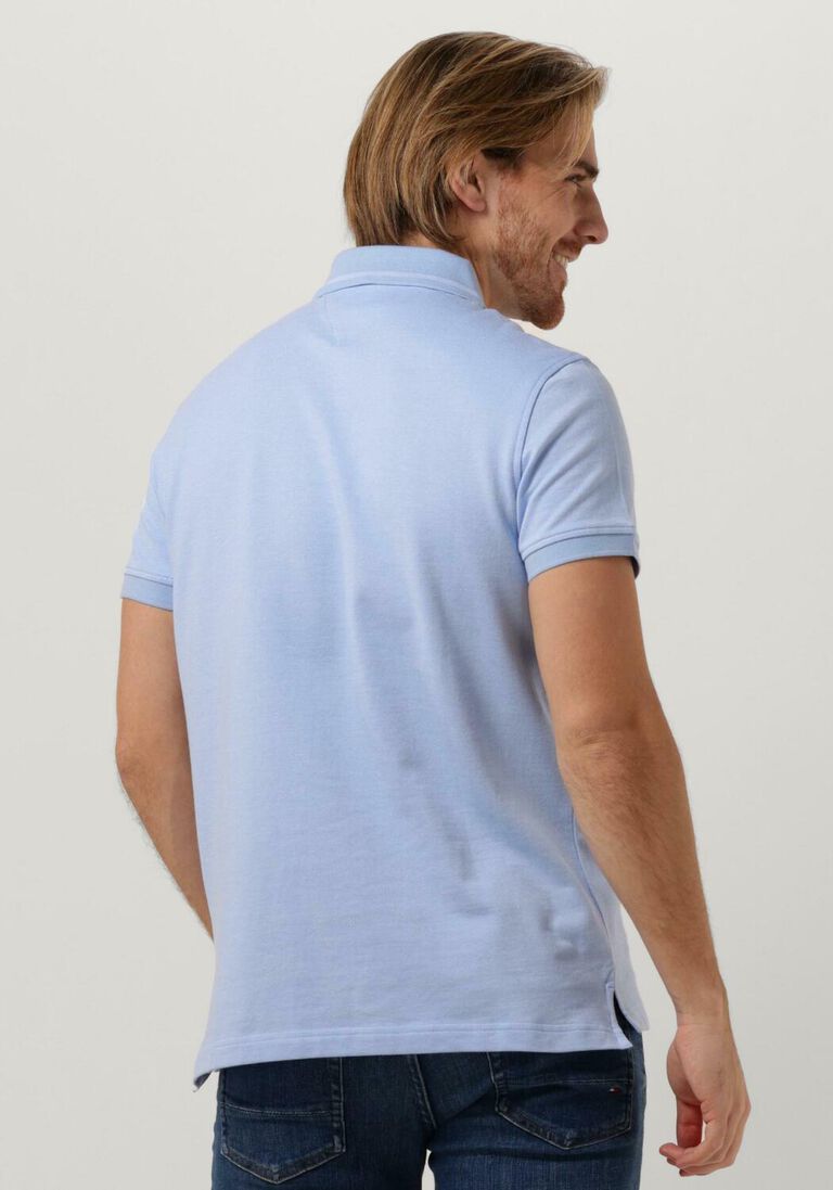 TOMMY HILFIGER lichtblauwe tommy hilfiger polo pretwist mouline tipped polo