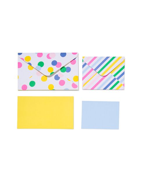 6 cartes 6x8/7.5x12 avec enveloppe