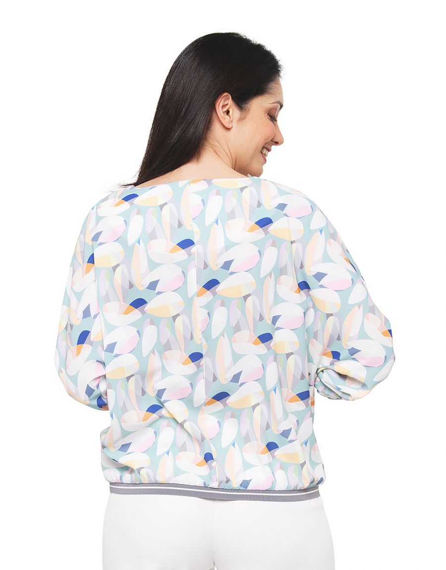 Blouse imprimée pastel