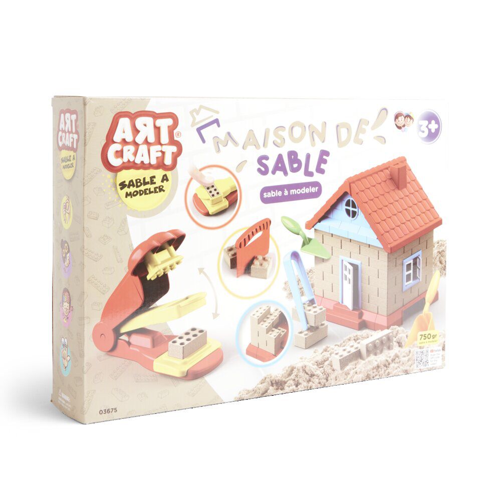 Jouet maison sable magique 37x75xH26cm