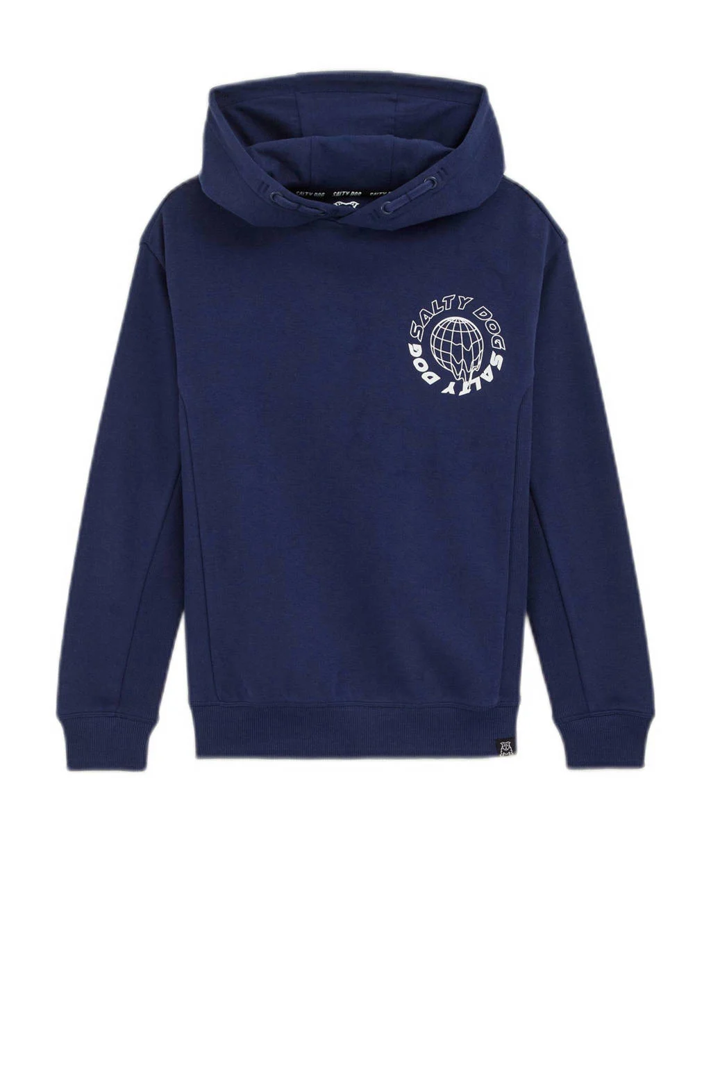 WE Fashion hoodie met backprint donkerblauw