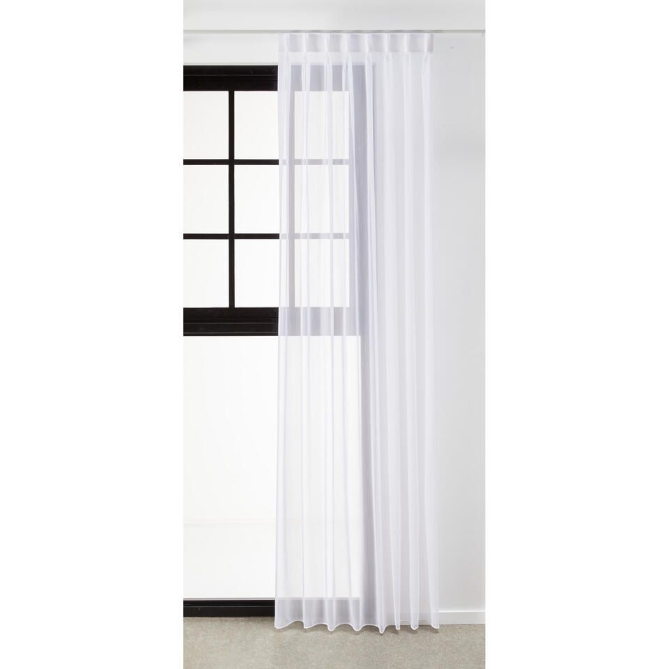Vitrage Viola Wit 150 cm