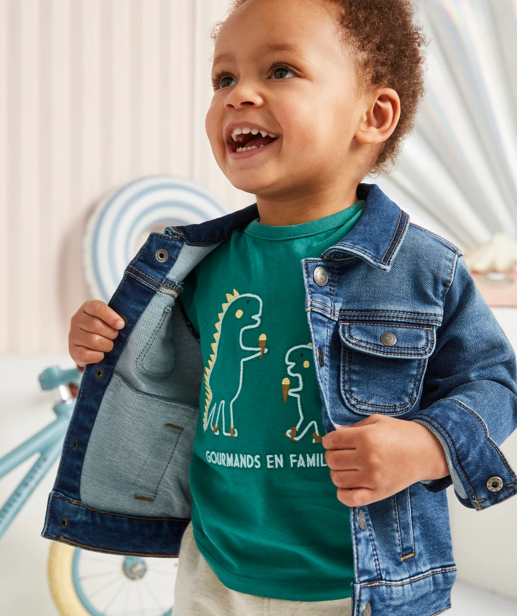 VESTE EN JEAN BÉBÉ GARÇON LOW IMPACT