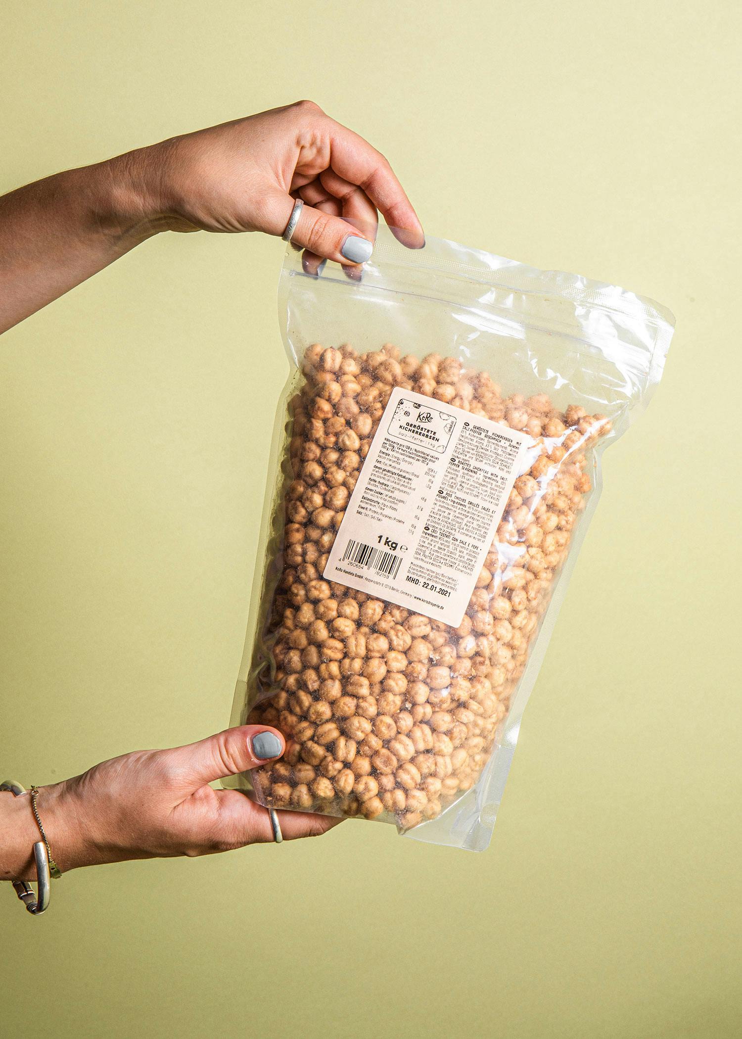 Geröstete Kichererbsen mit Salz und Pfeffer 1 kg
