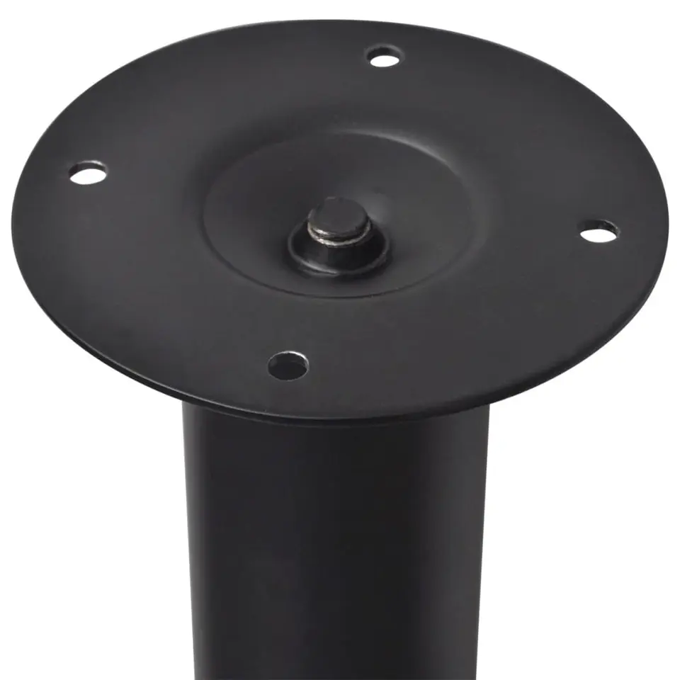 vidaXL - Tafelpoot - Zwart - IJzer - 4 stuks