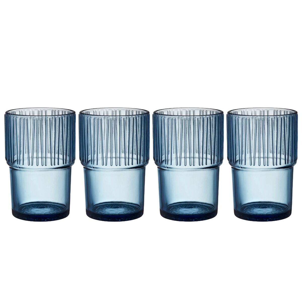 Kusintha caféglass 38 cl 4-pakning, blå
