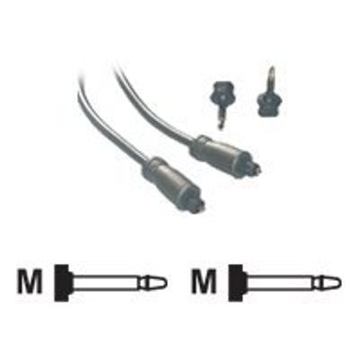 MCL Samar - câble audio optique Toslink (M)/(M) + adaptateur - 1 m