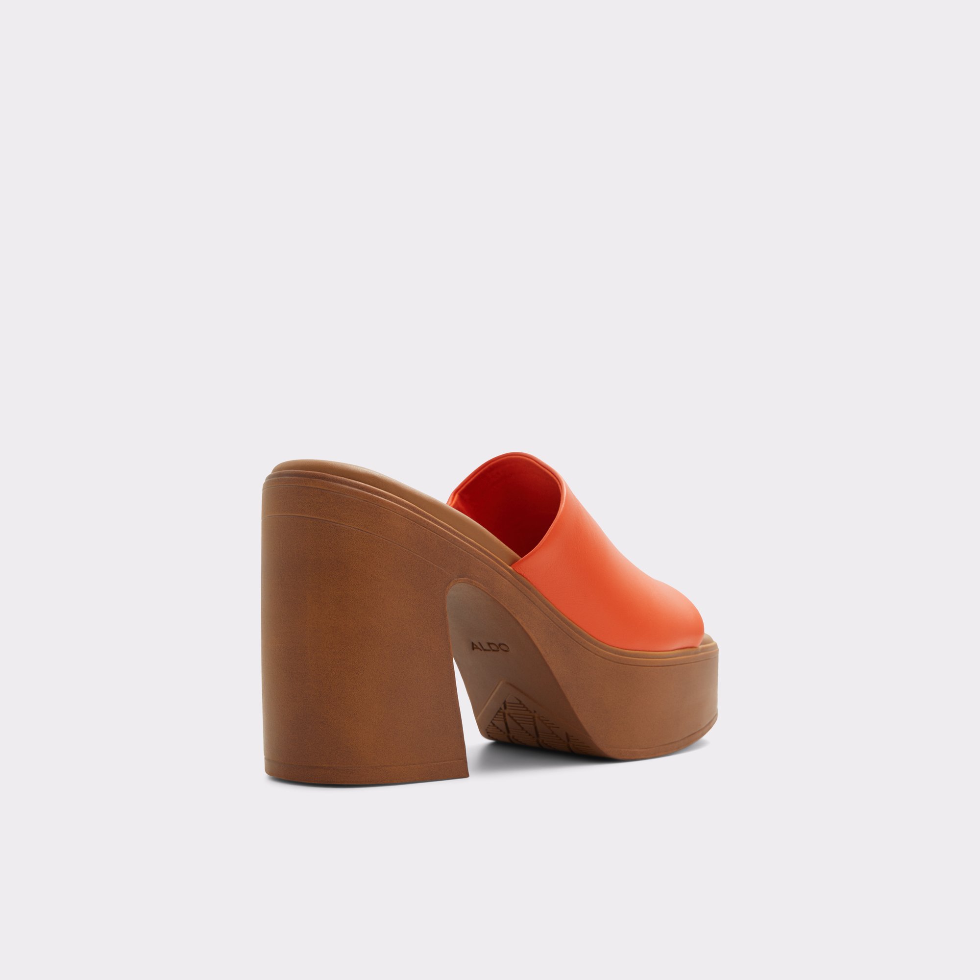 Maysee Bright Orange Women Mule Shoes