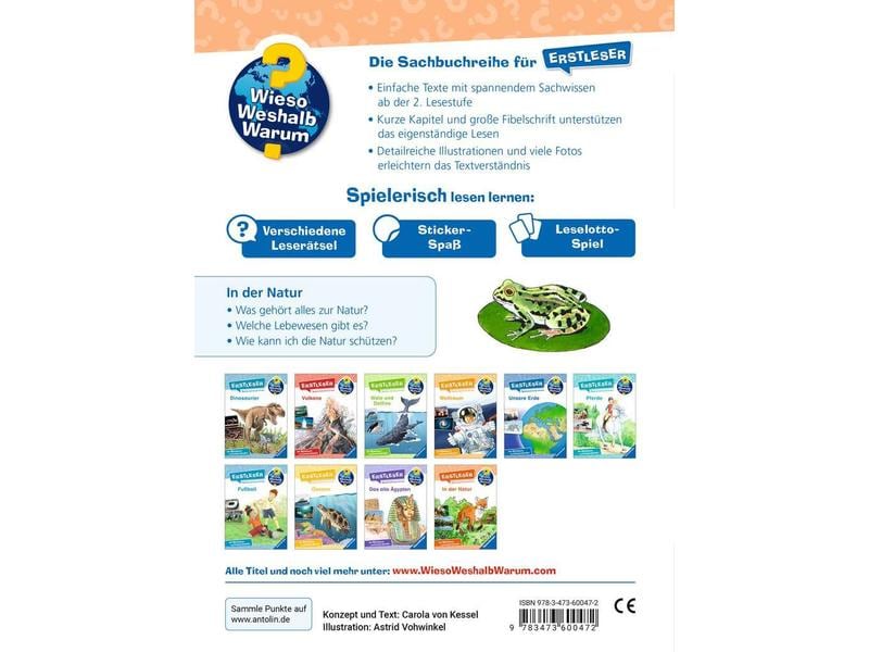 Ravensburger Kinder-Sachbuch WWW Erstleser: In der Natur (B Lesetraining, Sachwissen und Spielspass!