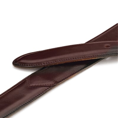 Herrengürtel Pferdeleder schmalere Form, Oxblood