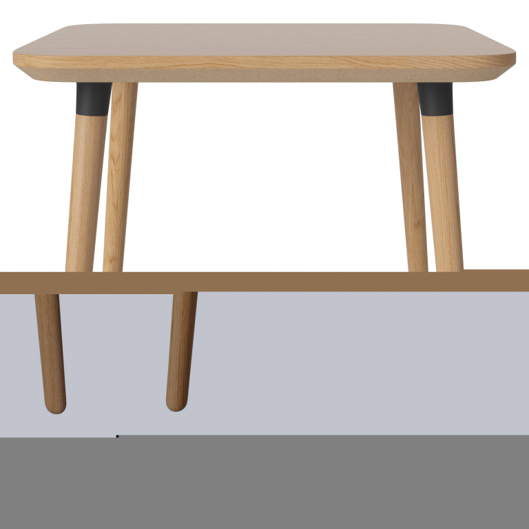 Bolia Seed eettafel 80x80 eiken zwart