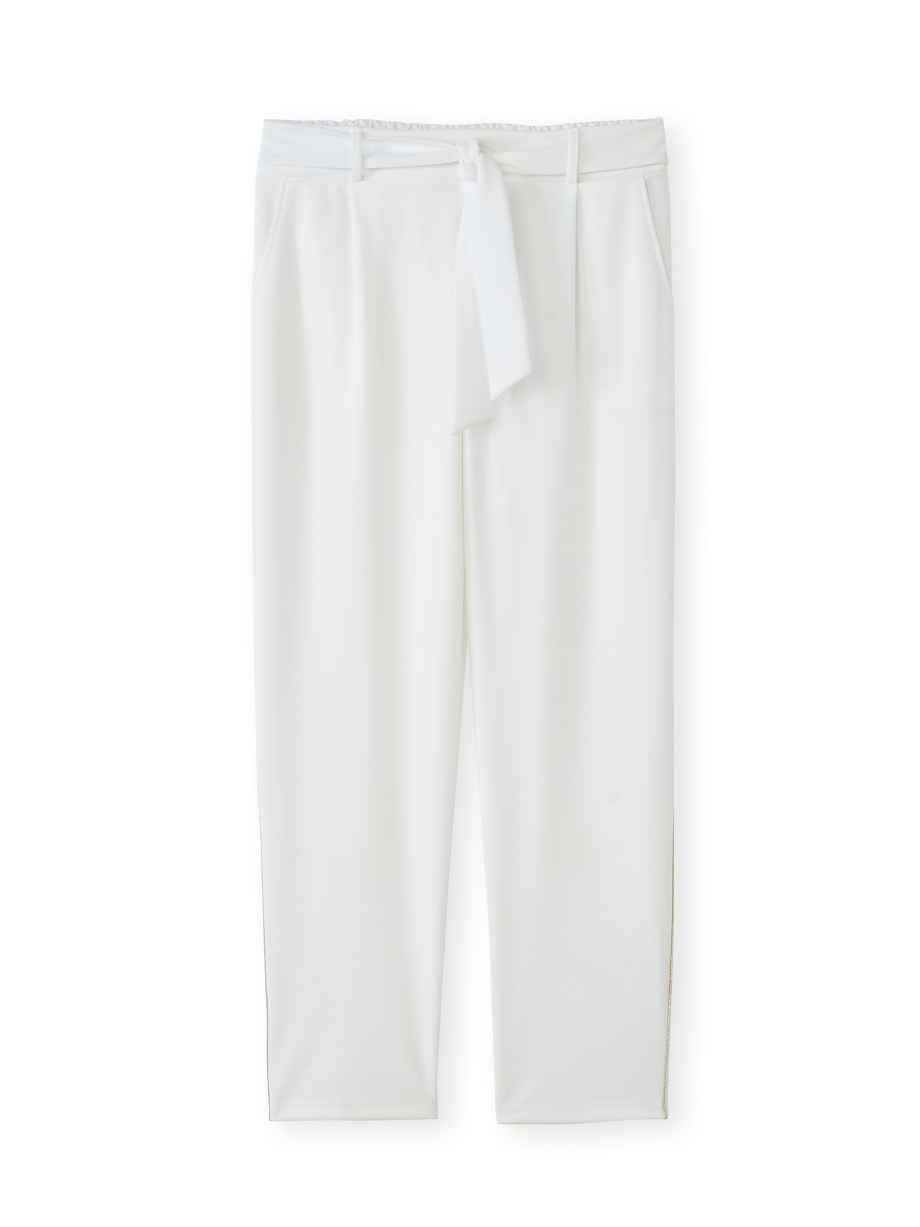 Pantalon raccourci élastiqué