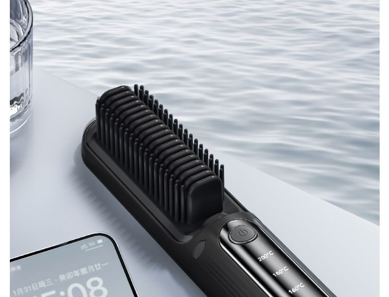 Thalia - USB oplaadbare, verwarmende stijlborstel