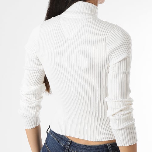 Sweat Zippé Femme Badge 5943 Beige