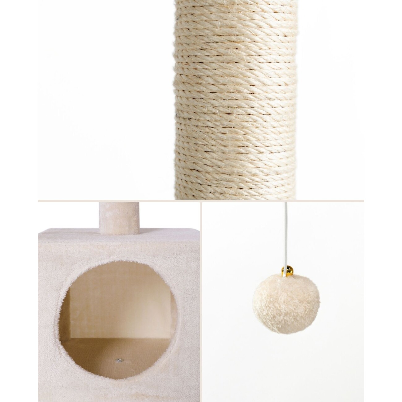 Lionto Kratzbaum Höhe 85 cm beige
