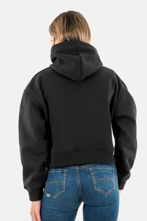 Sweat calvin klein jeans raised embroidery ck beh ck black