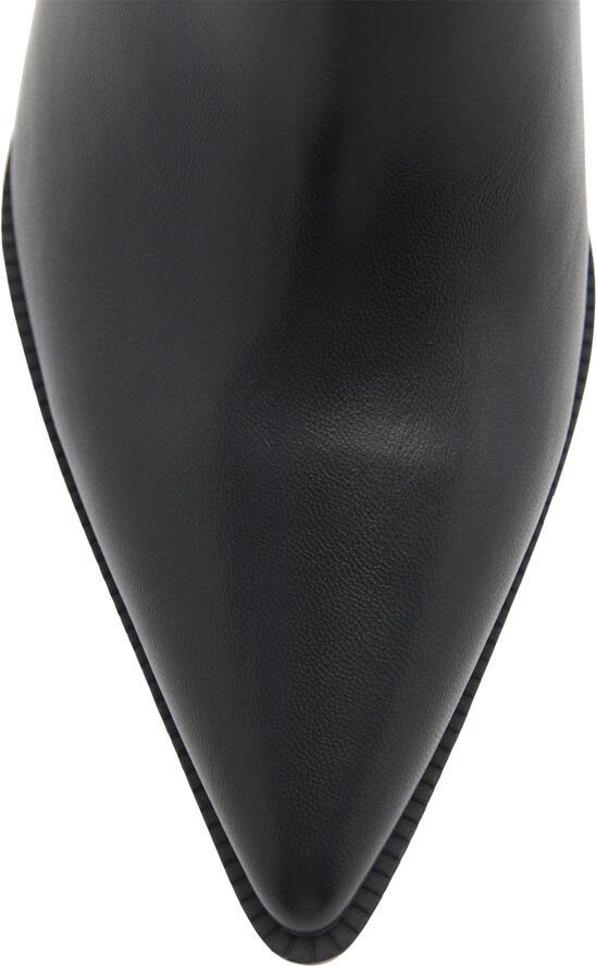 MANGO Pointed heel ankle boot Black
