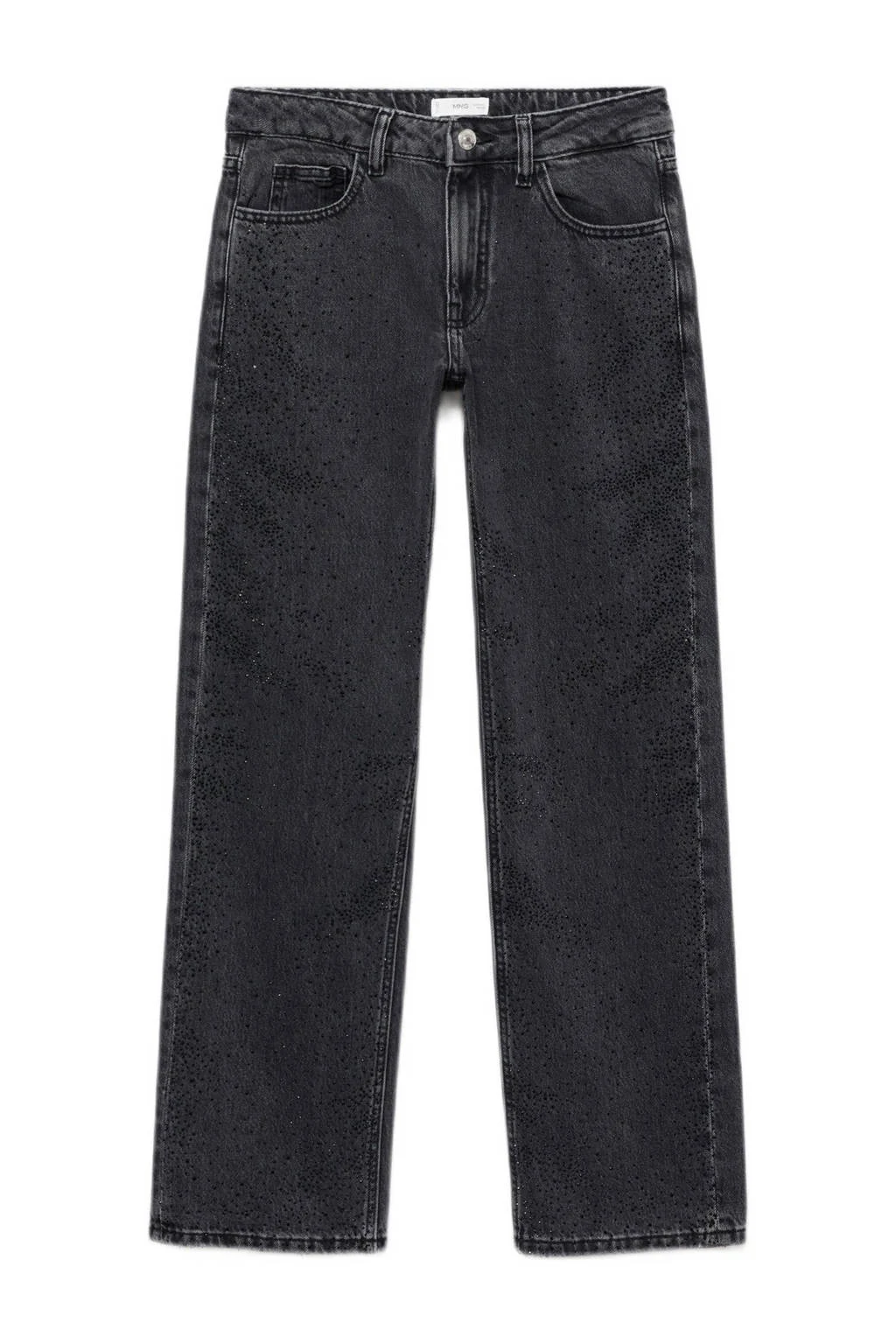 MANGO TEEN straight leg jeans grey denim
