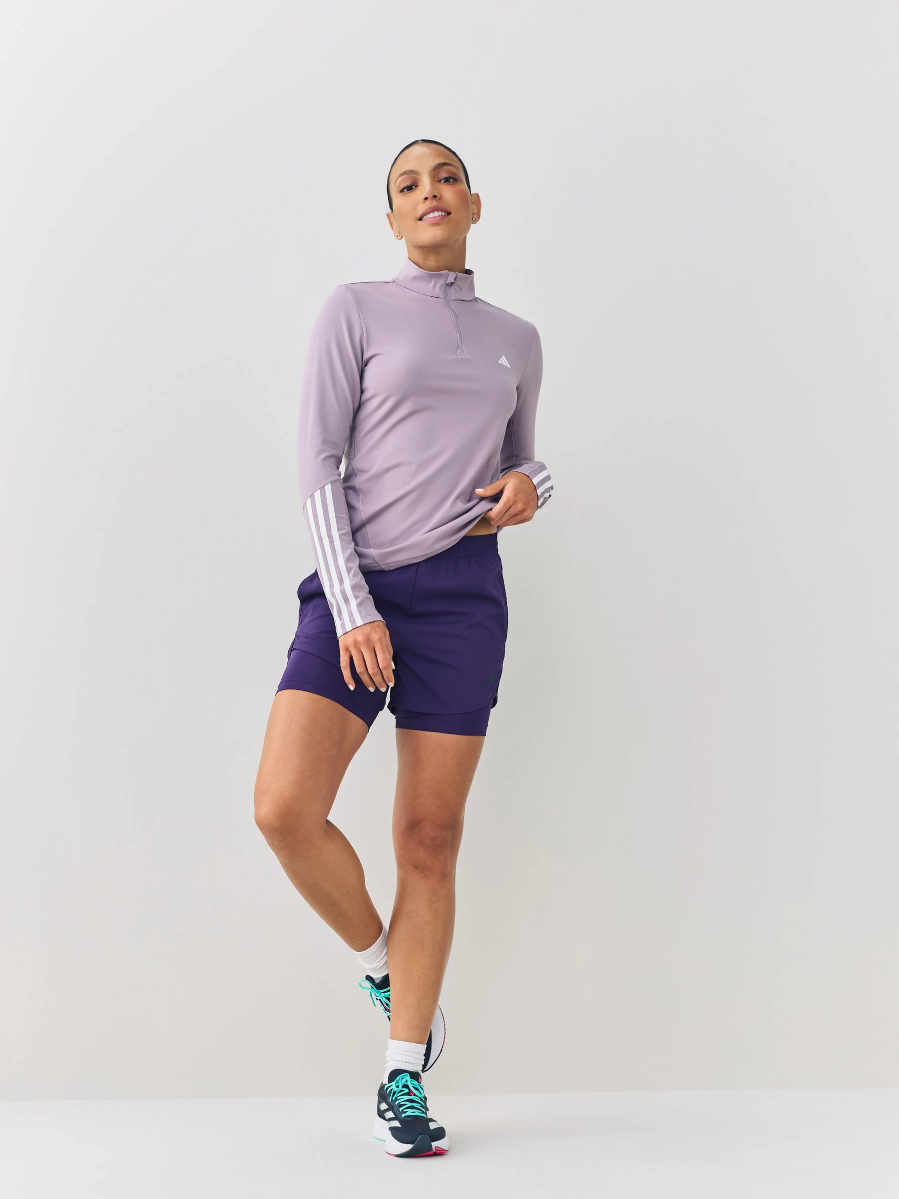 Paars - adidas Minimal 2-In-1 Shorts