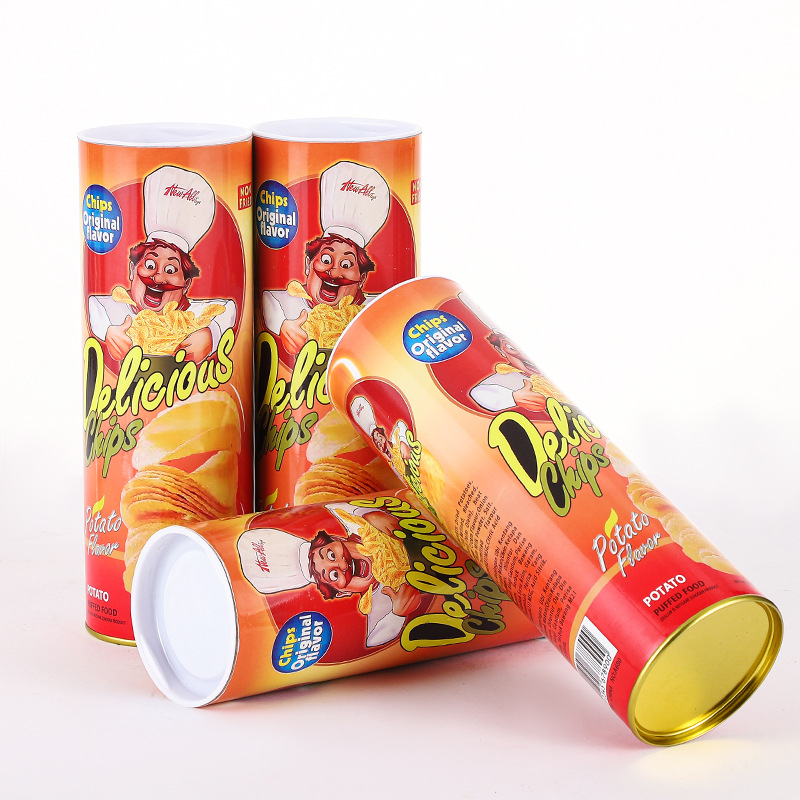 (Ø7.5x22cm) Kartoffelchips Pop-up Dose Lustiger Spielzeug Prank Springende Schlange Scherzartikel - Delicious Chips