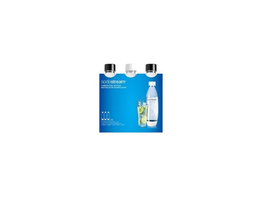 SODASTREAM - Pet bottle fuse (3 bottles, 1l, black white) (2260748)