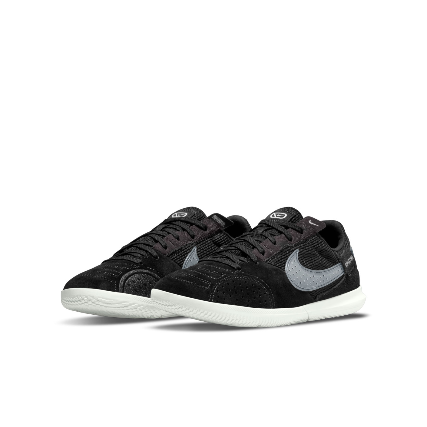 Nike Streetgato Straatvoetbalschoenen Kids Zwart Grijs Wit
