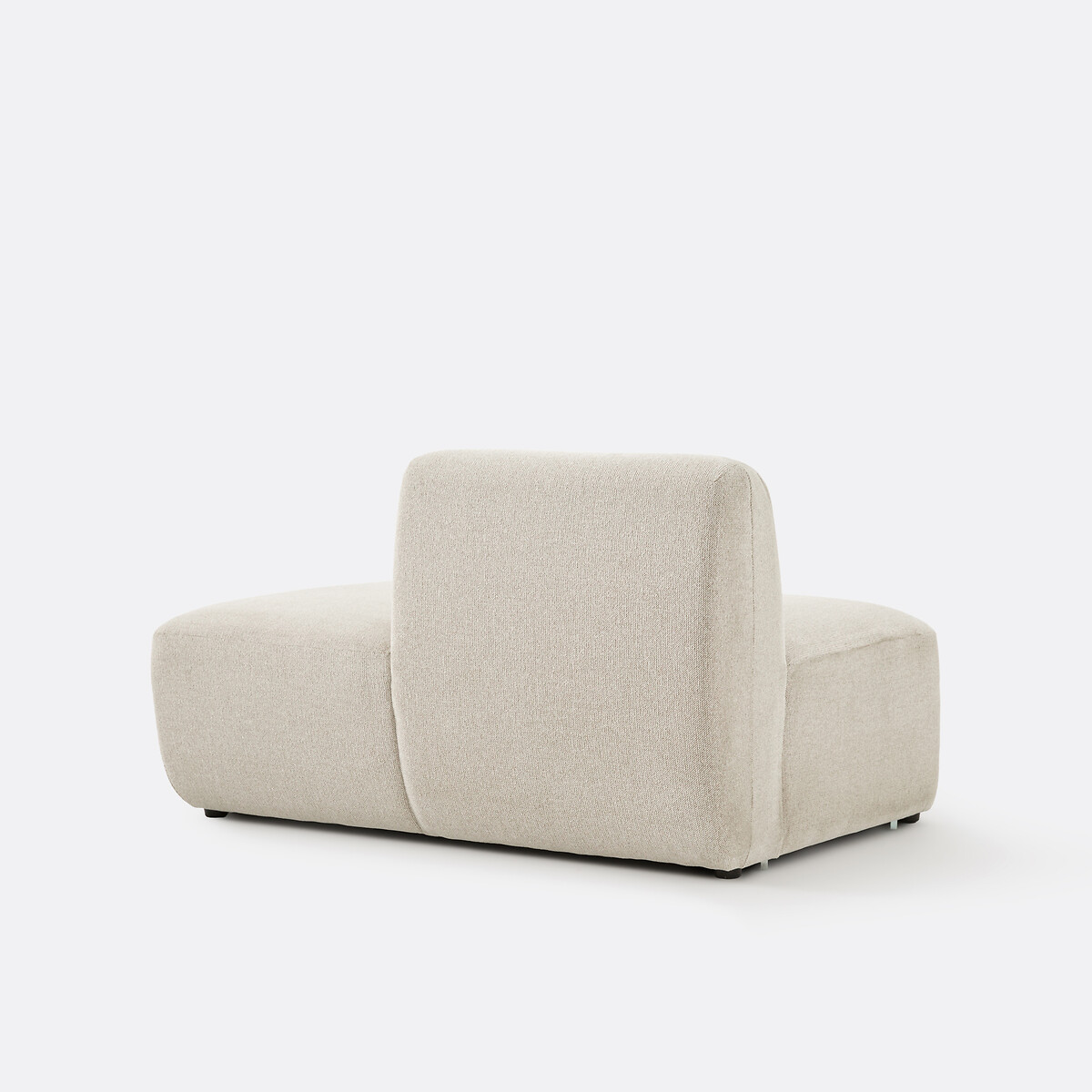 LA REDOUTE INTERIEURS<br>Recamière modular reta, tecido estruturado, Jaspe