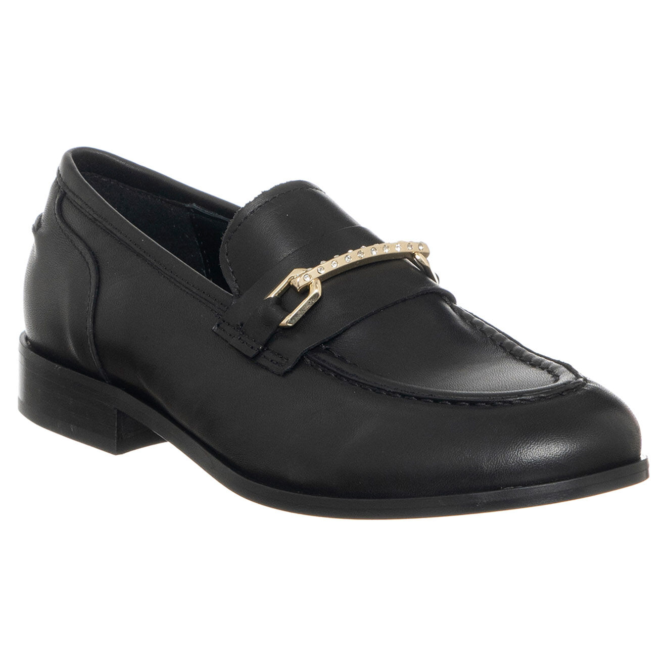 Loretta Pettinari Mocassins en Cuir Olivia noirs