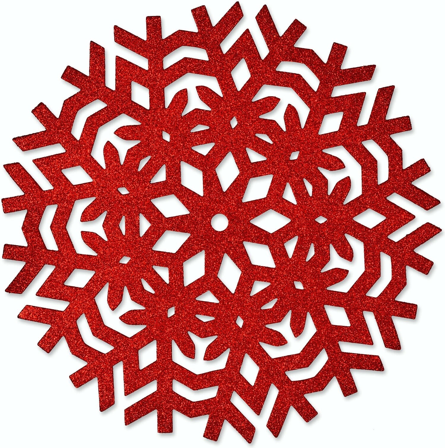 Unique living placemat Ice rood D 38 H 0,2 cm