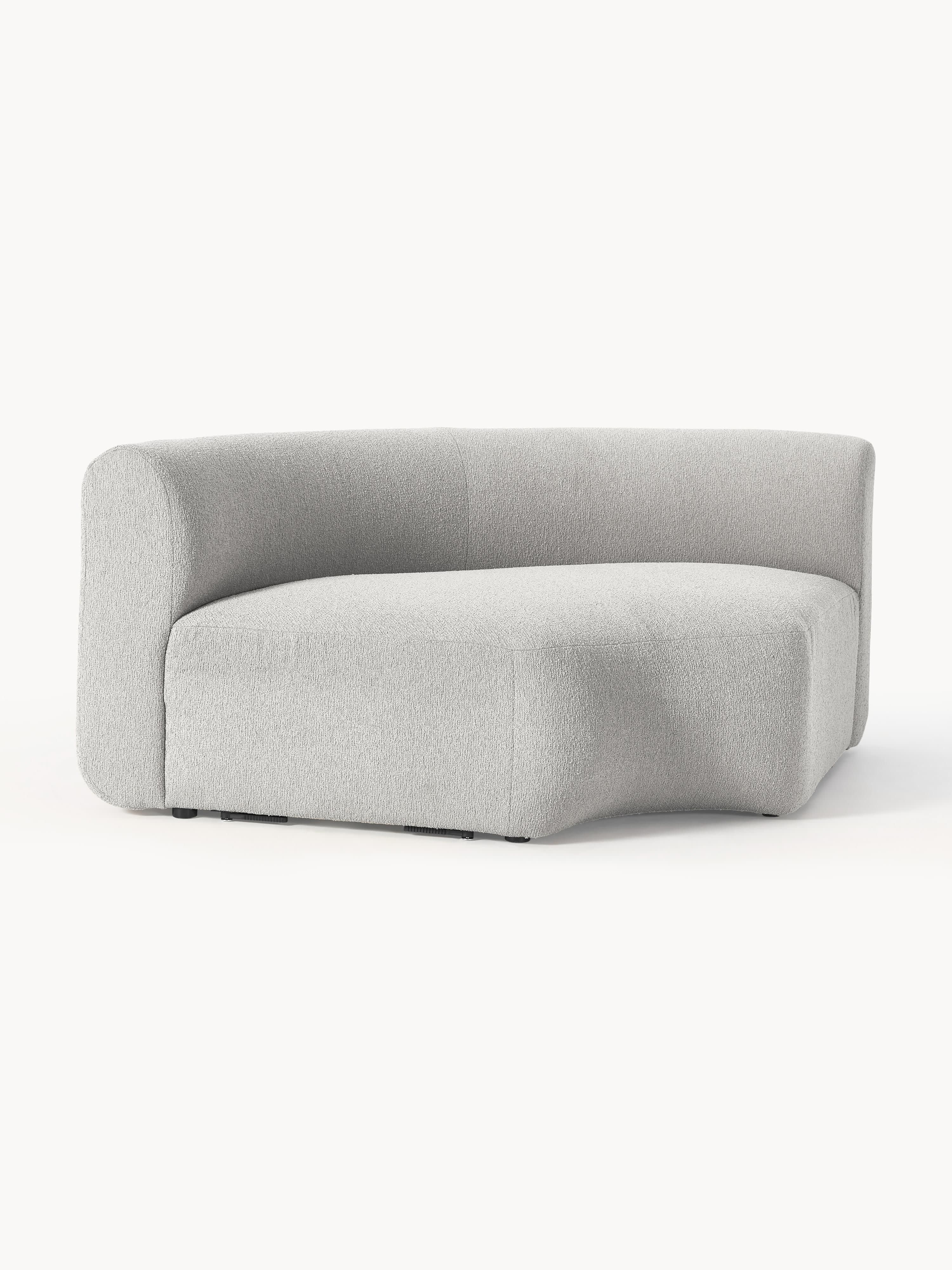 Ronde bouclé hoekmodule Sofia