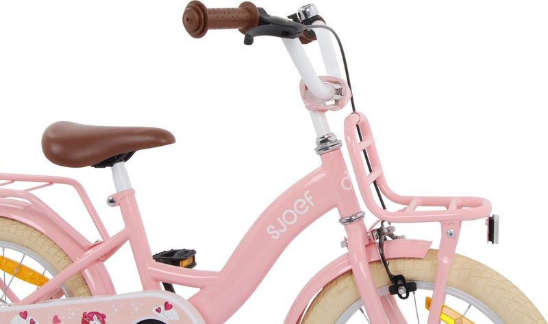 SJOEF Classic Meisjesfiets 16 inch - Roze